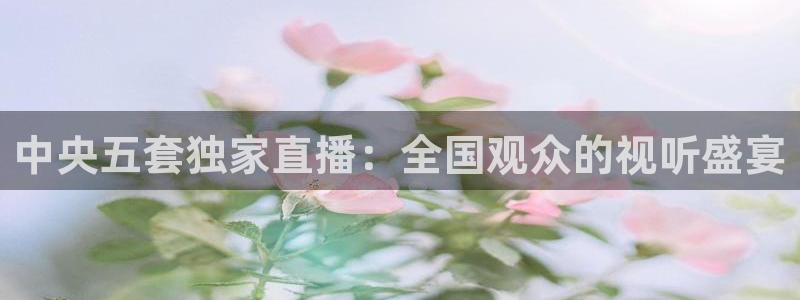 so米篮球体育直播nba：中央五套独家直播：全国观众的视听盛宴